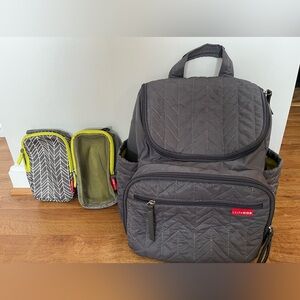 Skip Hop Diaper Bag Backpack with accesories